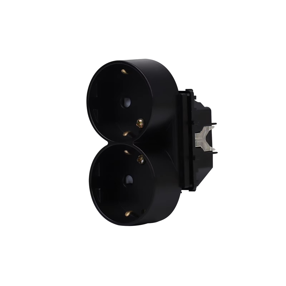 01-modul-priza-lx-mp210b.jpg Modul Priza Dubla LUXION Pentru Doza Simpla - imagine 1