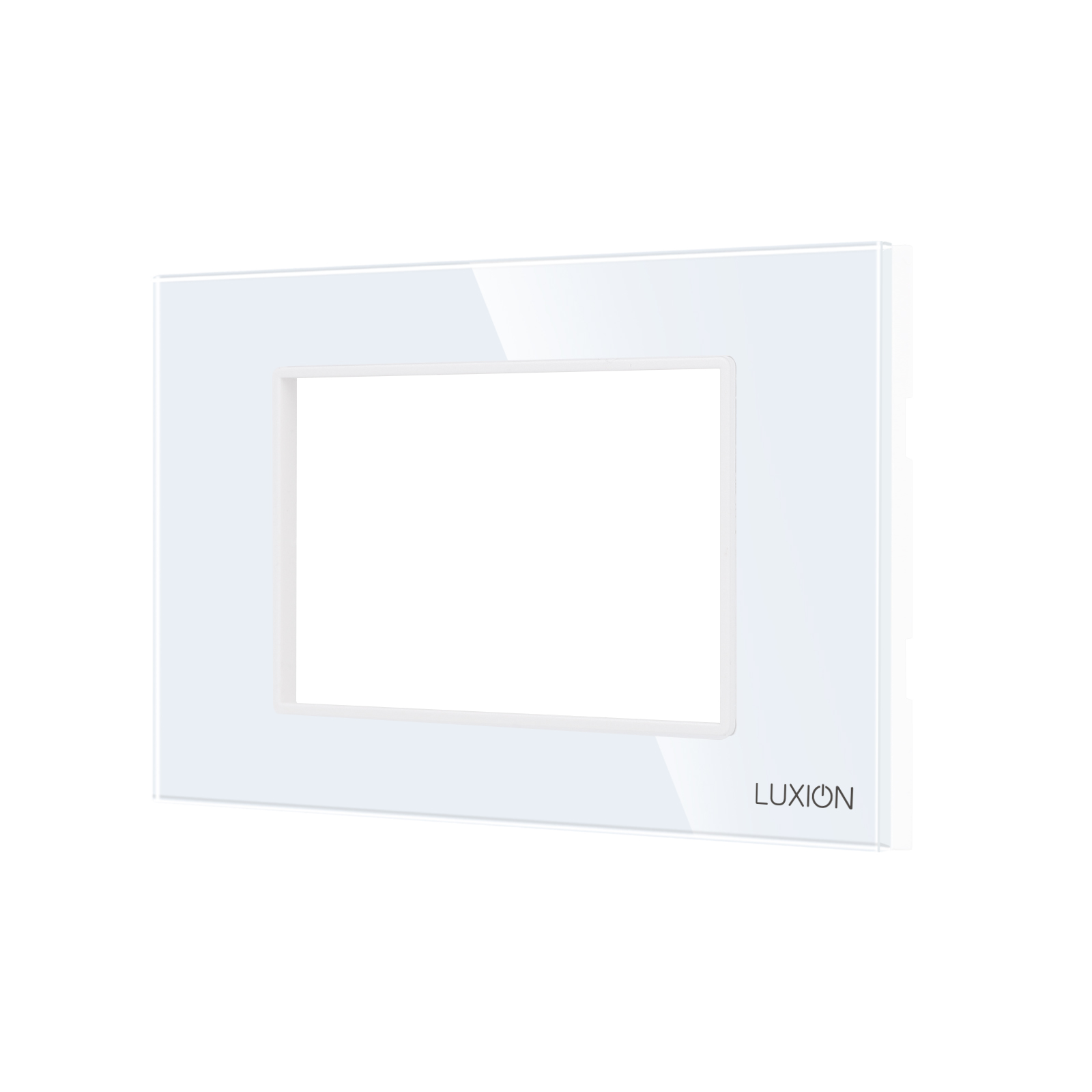 01-rama-din-sticla-securizata-suport-3m-luxion-italian-alb.jpg Rama din Sticla Securizata cu Suport 3M LUXION, Standard Italian - imagine 1