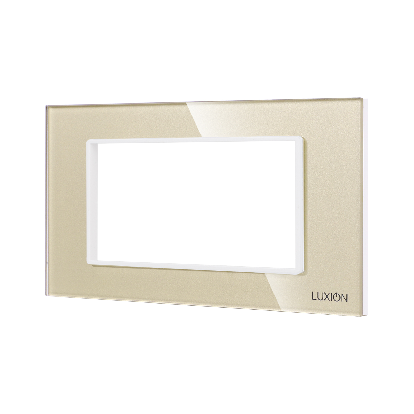 01-rama-sticla-securizata-suport-4m-luxion-italian-auriu.jpg Rama din Sticla Securizata cu Suport 4M LUXION, Standard Italian - imagine 1