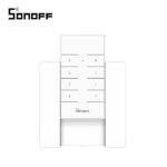 Pachet Suport perete + Telecomanda RF Sonoff RM433 cu Functie Sincronizare Wi-Fi, Reglaj intensitate lumini, Reglaj viteza ventilator