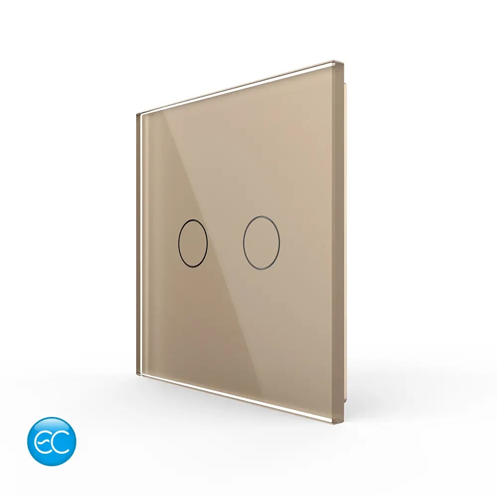 01-telecomanda-tip-panou-livolo-auriu.jpg Telecomanda EC Tip Panou Dublu cu Touch LIVOLO din Sticla Securizata - imagine 1