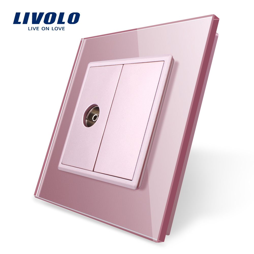 01-vl-c791v-17-livolo-priza-simpla-roz-tv-rama-din-sticla-rezistenta-la-zgarieturi.jpg Priza simpla TV Livolo cu rama din sticla - imagine 1