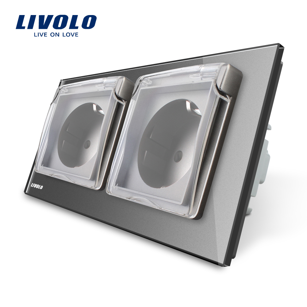 01-vl-c7c2euwf-15-livolo-priza-dubla-gri-rezistent-la-apa-medii-umede.jpg Priza dubla Livolo cu rama din sticla si capac de protectie rezistent la apa - imagine 1