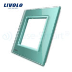 Rama priza simpla Livolo din sticla - imagine 2