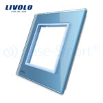 Rama priza simpla Livolo din sticla - imagine 2