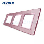 Rama priza tripla Livolo din sticla - imagine 2