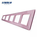 Rama cvintuplu din sticla Livolo - imagine 2