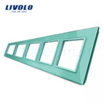 Rama cvintuplu din sticla Livolo - imagine 2