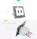 Priza Dubla USB Livolo - imagine 3