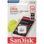 Card de memorie MicroSD SanDisk, Memorie 128 GB, 100 MB / S, Standard UHS-I - imagine 2