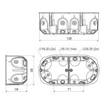 Doza aparataj dubla pentru rigips Kopos KPL64-50/2LDNA - imagine 2