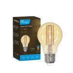 Bec inteligent LED Wireless Homeflow B-5009, E27, 5.5W (40W), 500lm, dimabil, filament, lumina calda, Control de pe telefonul mobil - imagine 2