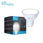Bec inteligent LED Wireless Homeflow B-5002, GU10, 5W (35W), 300lm, dimabil, lumina calda/ rece, Control de pe telefonul mobil - imagine 2