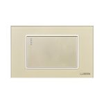 Intrerupator cu Revenire (Sonerie) Mecanic LUXION cu Rama din Sticla, Standard Italian, 3M - imagine 2