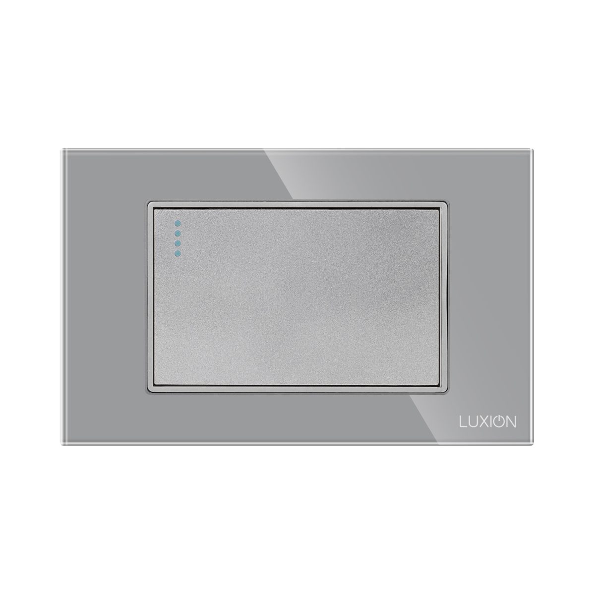 Intrerupator cu Revenire (Sonerie) Mecanic LUXION cu Rama din Sticla, Standard Italian, 3M - imagine 2