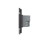 Intrerupator cvadruplu cap scara / cap cruce wireless cu touch Livolo cu rama din sticla, standard Italian - Serie noua - imagine 2