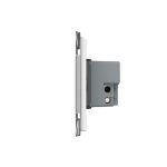 Intrerupator cvadruplu cu touch Livolo cu rama din sticla, standard Italian - Serie noua - imagine 2