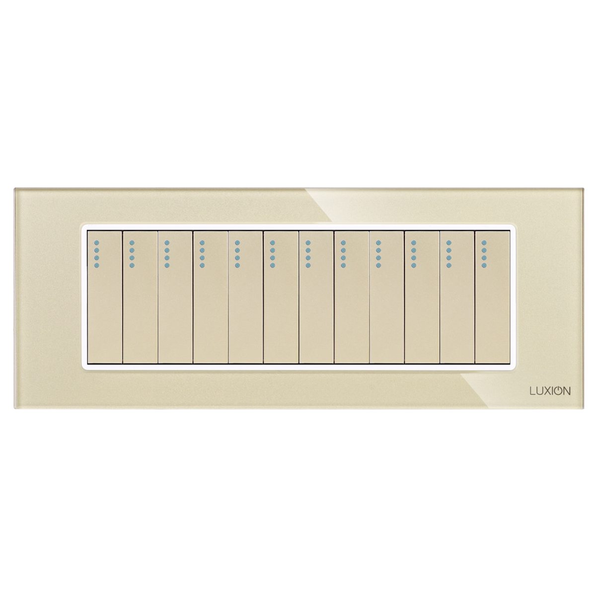 Intrerupator Mecanic 12 Posturi LUXION cu Rama din Sticla, Standard Italian, 6M - imagine 2