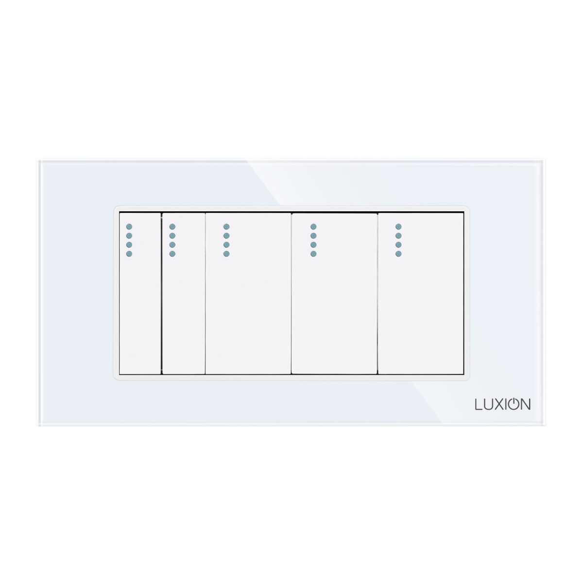 Intrerupator Mecanic 5 Posturi LUXION cu Rama din Sticla, Standard Italian, 4M - imagine 2