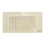 Intrerupator Mecanic 5 Posturi LUXION cu Rama din Sticla, Standard Italian, 4M - imagine 2