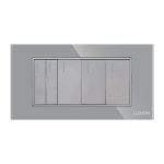 Intrerupator Mecanic 5 Posturi LUXION cu Rama din Sticla, Standard Italian, 4M - imagine 2