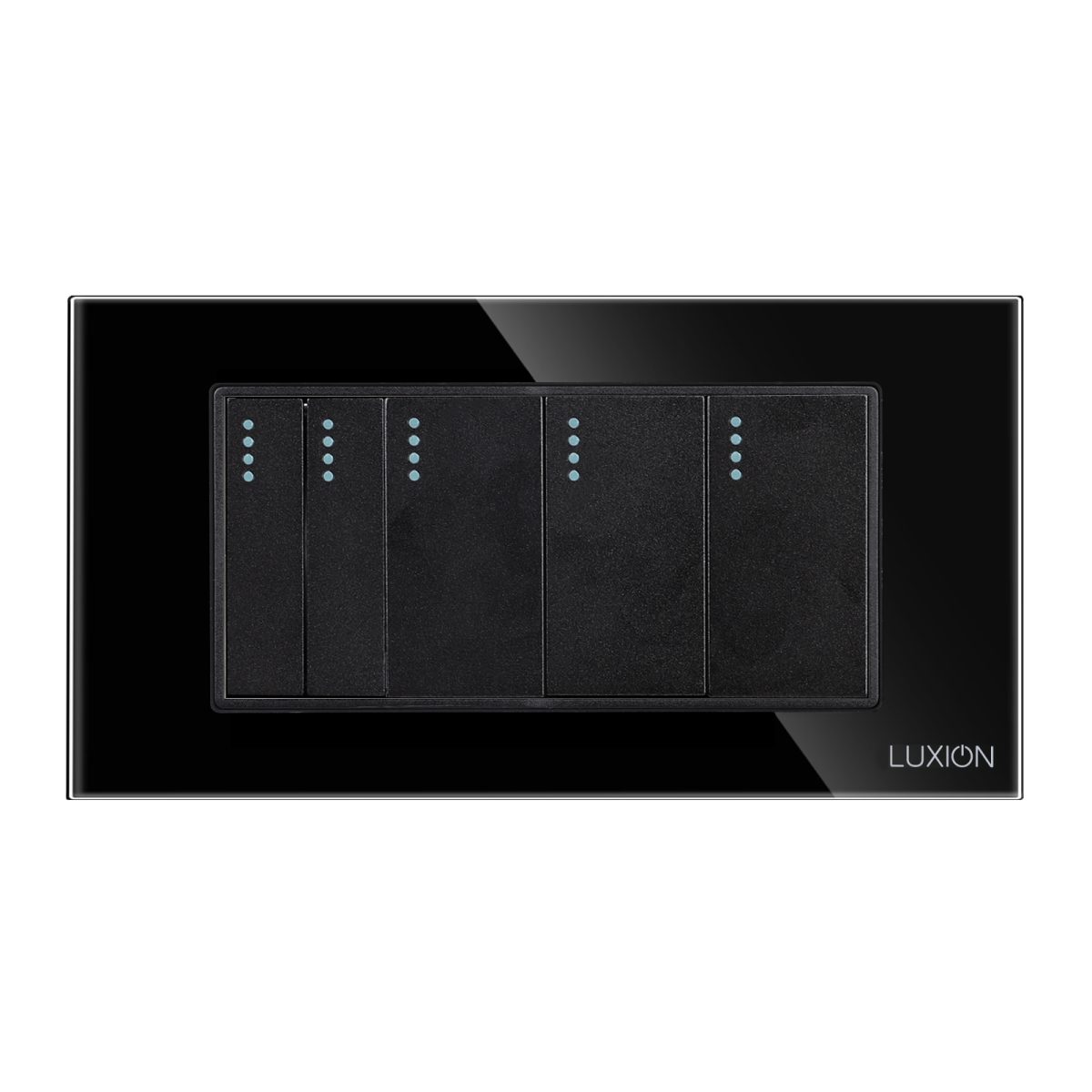 Intrerupator Mecanic 5 Posturi LUXION cu Rama din Sticla, Standard Italian, 4M - imagine 2