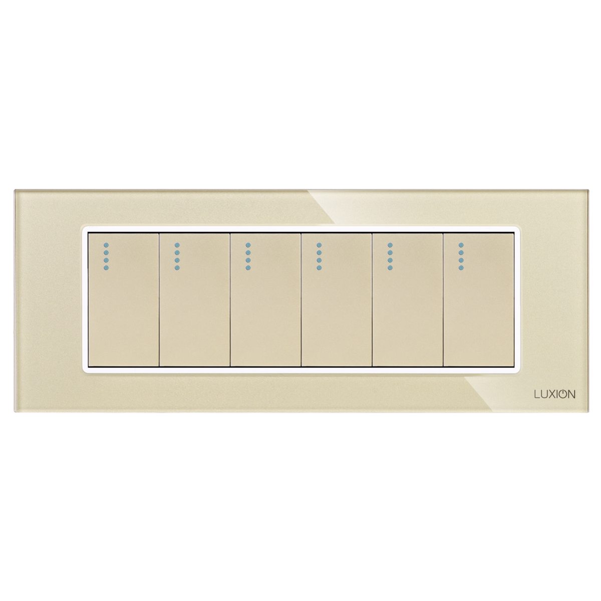 Intrerupator Mecanic 6 Posturi LUXION cu Rama din Sticla, Standard Italian, 6M - imagine 2