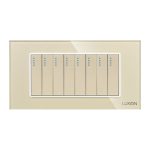 Intrerupator Mecanic 8 Posturi LUXION cu Rama din Sticla, Standard Italian, 4M - imagine 2