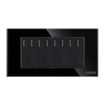 Intrerupator Mecanic 8 Posturi LUXION cu Rama din Sticla, Standard Italian, 4M - imagine 2