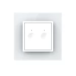 Intrerupator Dublu Cap Scara / Cruce cu Touch LIVOLO cu Rama din Sticla - Protocol Zigbee EC - imagine 2
