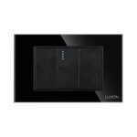 Intrerupator Simplu Cruce Mecanic 1M si 2 Taste False LUXION cu Rama din Sticla, Standard Italian, 3M - imagine 2