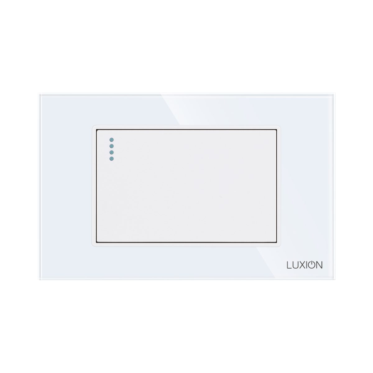 Intrerupator Simplu Cap Scara Mecanic LUXION cu Rama din Sticla, Standard Italian, 3M - imagine 2