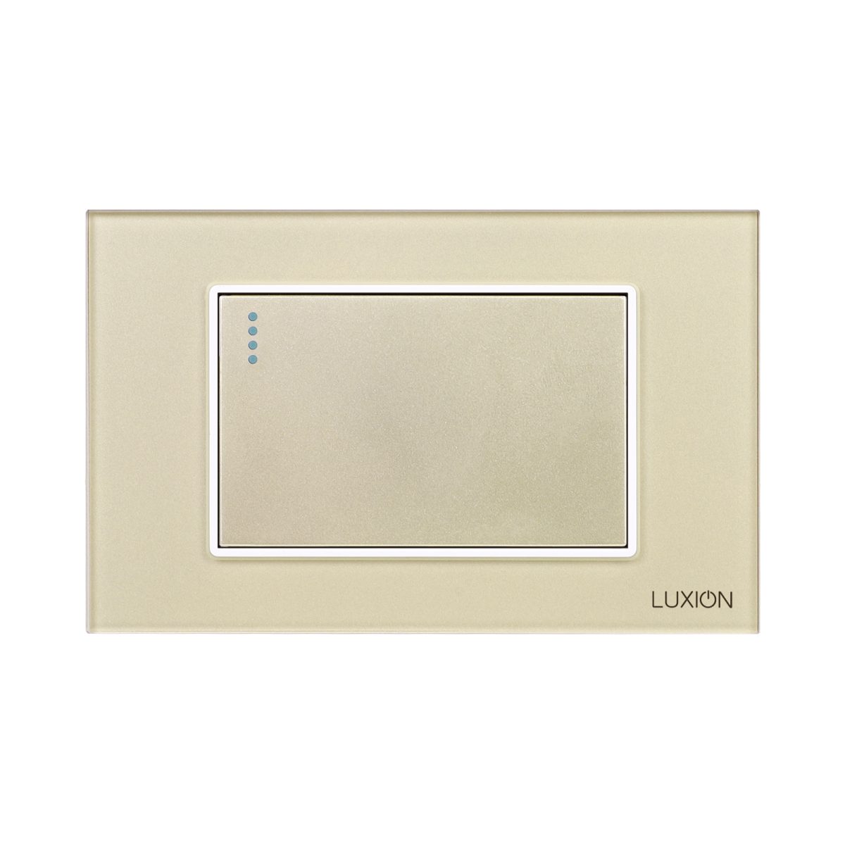 Intrerupator Simplu Cap Scara Mecanic LUXION cu Rama din Sticla, Standard Italian, 3M - imagine 2