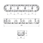 Doza aparataj cvintupla pentru rigips Kopos KPL64-50/5LDNA - imagine 2