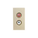 Modul Priza Audio 1M LUXION, Standard Italian - imagine 2