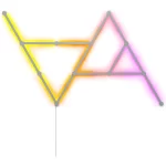 Kit 15 Panouri luminoase Nanoleaf Lines Starter Kit, Iluminare LED RGBW, Wi-Fi, Sincronizare muzica, Compatibil cu asistenti vocali - imagine 2