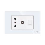 Priza Ingusta + TV + Internet cu Rama din Sticla LUXION, Standard Italian, 3M - imagine 2