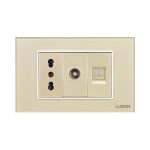 Priza Ingusta + TV + Internet cu Rama din Sticla LUXION, Standard Italian, 3M - imagine 2