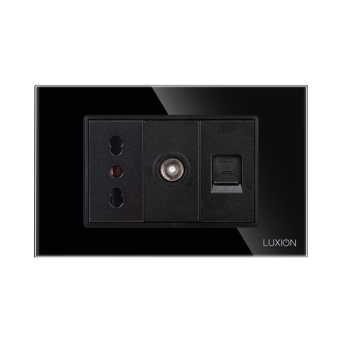 Priza Ingusta + TV + Internet cu Rama din Sticla LUXION, Standard Italian, 3M - imagine 2