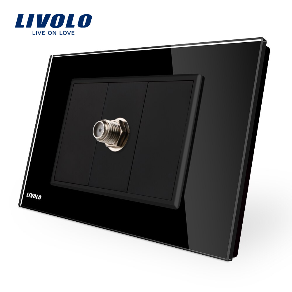 02-priza-statelit-tv-livolo-model-italian-vl-c391st-82-rama-sticla-neagra-1.jpg Priza TV satelit Livolo cu rama din sticla - standard italian - imagine 1