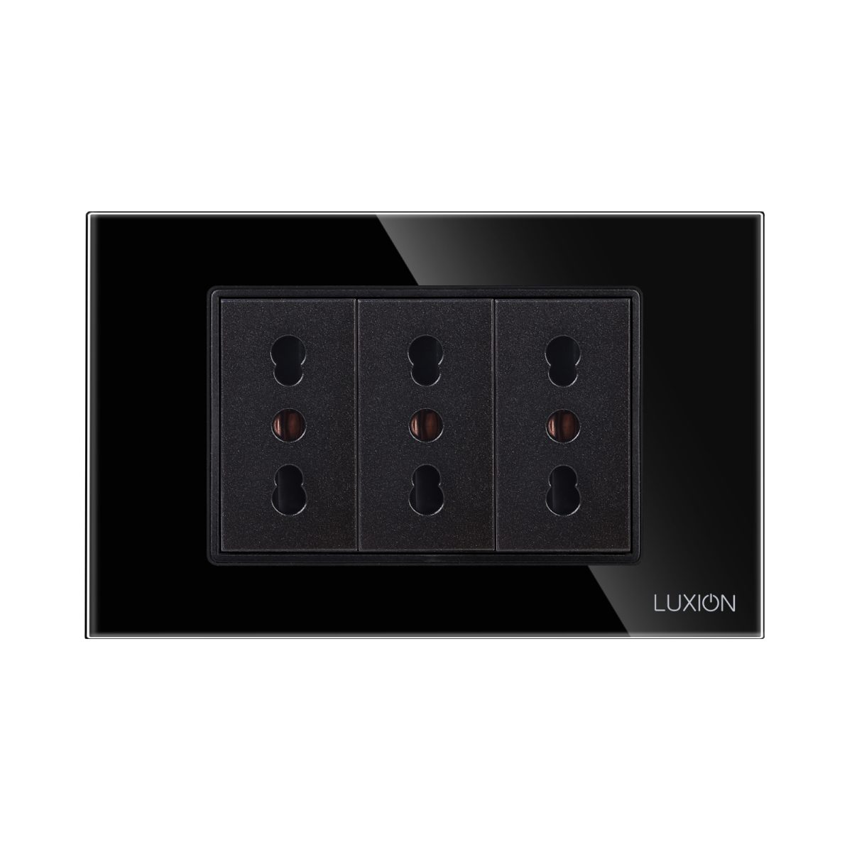 Priza Tripla cu Rama din Sticla LUXION, Standard Italian, 3M - imagine 2