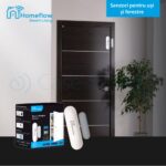 Senzor de contact pentru usi si ferestre Wireless Homeflow S-2001, Compatibil cu Google Assistant si Amazon Alexa - imagine 2
