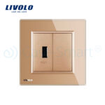 Priza USB Livolo cu rama din sticla - imagine 2