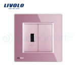 Priza USB Livolo cu rama din sticla - imagine 2