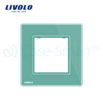 Rama priza simpla Livolo din sticla - imagine 3