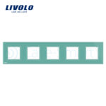 Rama cvintuplu din sticla Livolo - imagine 3