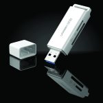 Cititor de carduri Ugreen CM104, Intrare USB 3.0, Sloturi TF / SD, Alb - imagine 3