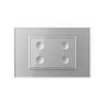 Intrerupator cvadruplu wireless cu touch Livolo cu rama din sticla, standard Italian - Serie noua - imagine 3