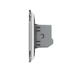 Intrerupator Dublu Cap Scara / Cruce cu Touch LIVOLO cu Rama din Sticla - Protocol Zigbee EC - imagine 3