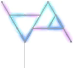 Kit 15 Panouri luminoase Nanoleaf Lines Starter Kit, Iluminare LED RGBW, Wi-Fi, Sincronizare muzica, Compatibil cu asistenti vocali - imagine 3